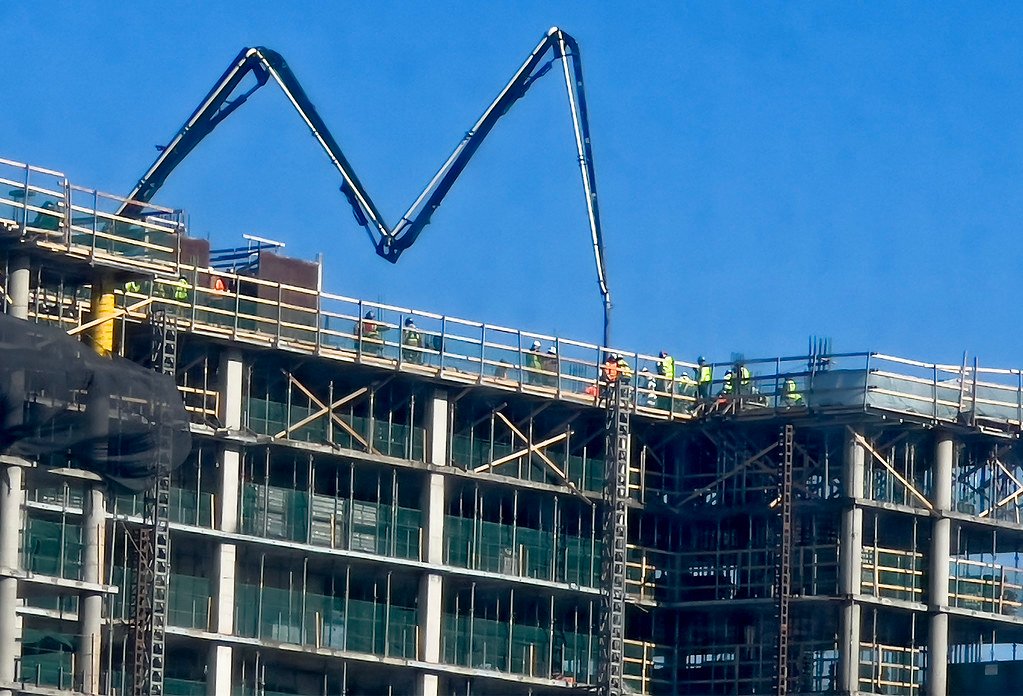 Residential towers under construction